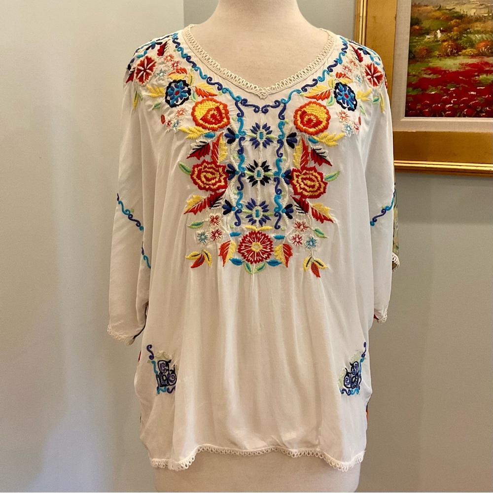 Karyn Seo embroidered‎ top